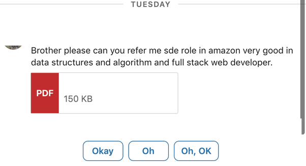 An ineffective referral request