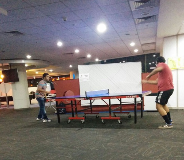 Table tennis at the office
